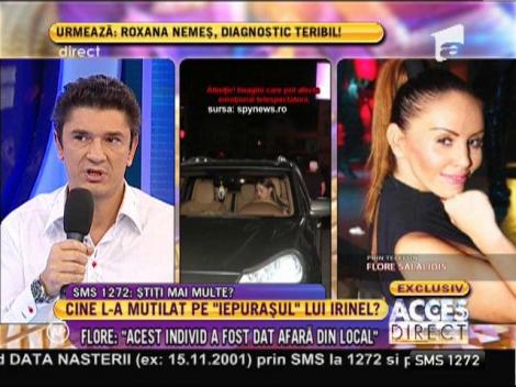 Flore: ”Individul care m-a lovit a fost dat afară din local”