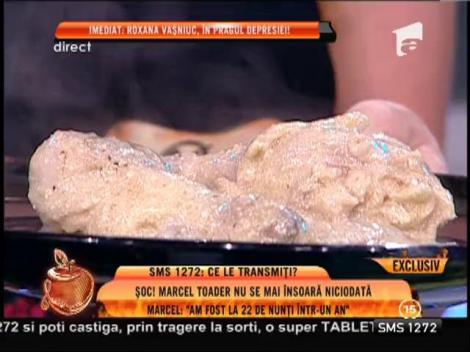 Iubita lui Marcel Toader a preparat ”Ciulama de pui cu ciuperci”