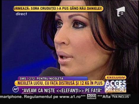 Nicoleta Luciu, cu fața distrusă și 12 kilograme!