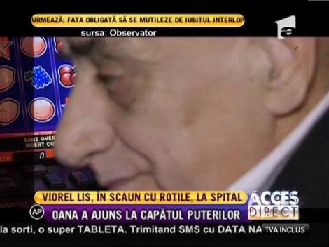 Viorel Lis, imobilizat într-un cărucior cu rotile