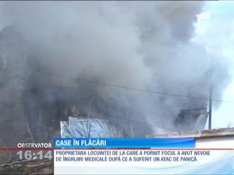 Incendiu puternic în Ploieşti