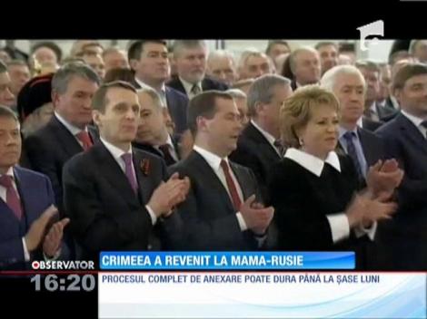 Ruşii din Crimeea s-au unit cu Patria Mamă