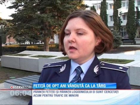 O fetiţă de opt ani a fost vândută de părinţi pentru 3500 de lei