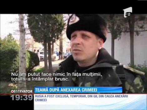 Teamă după anexarea Crimeei