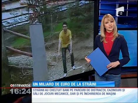 În 2013, turiştii veniţi de peste hotare au cheltuit peste un miliard de euro în România