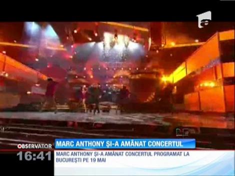 Marc Anthony a amânat concertul din România din cauza tensiunilor din Ucraina