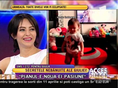 Fiica Giuliei Anghelescu, extrem de energică şi curioasă