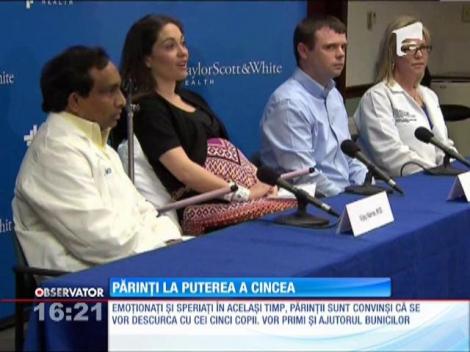 Doi tineri din Texas, fericiţii părinţi a unor cvintupleţi