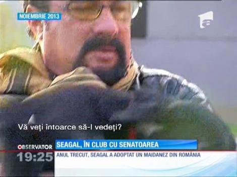 Senatoarea Steliana Miron, în club cu Steven Seagal