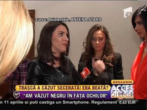După câteva pahare, Simona Traşcă a leşinat în timpul unei prezentări de modă