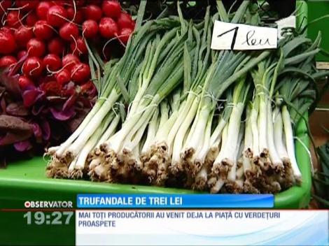 Pieţele din România, invadate de verdeţuri autohtone