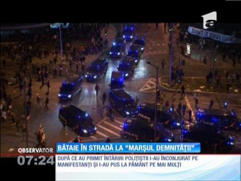 Război în toată regula pe stăzile din Madrid