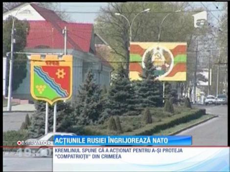 Acţiunile Rusiei îngrijorează Alianţa Nord Atlantică