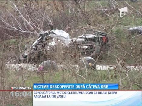 Doi motociclişti au fost găsiţi fără suflare într-un canal de irigaţii, la câteva ore de la un accident rutier