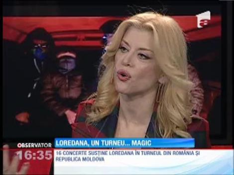Loredana a inceput turneul national Magic