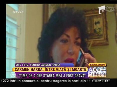 Carmen Harra a făcut preinfarct !