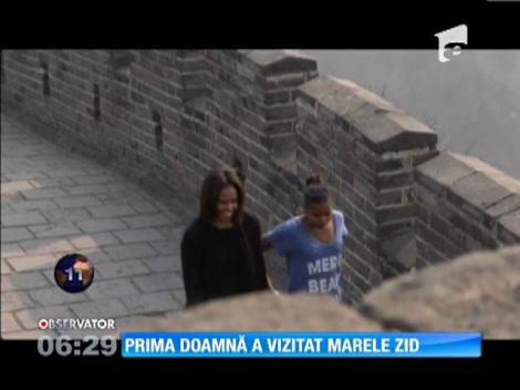 Michelle Obama a vizitat Marele Zid Chinezesc