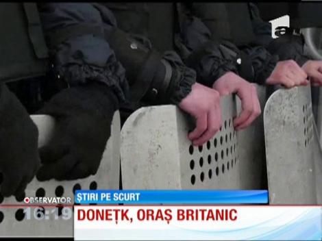 La Doneţk, în Ucraina, s-a declanşat campania "Doneţk e oraş britanic"!