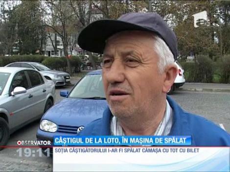 Un câștigător la Loto și-a distrus biletul de două milioane de euro în mașina de spălat