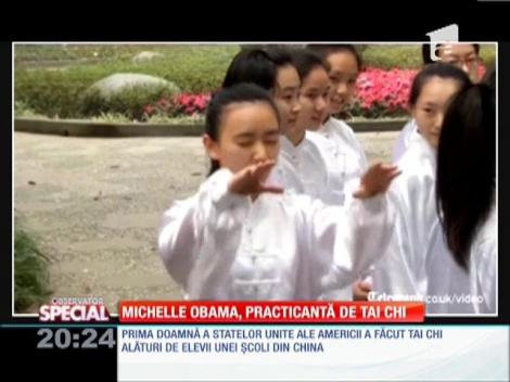 SPECIAL! Michelle Obama a încercat să facă Tai Chi