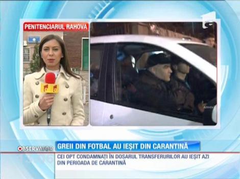 Greii din fotbal au ieşit din carantină