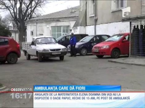 Ambulanţa de la Maternitatea "Elena Doamna" din Iaşi dă fiori femeilor însărcinate