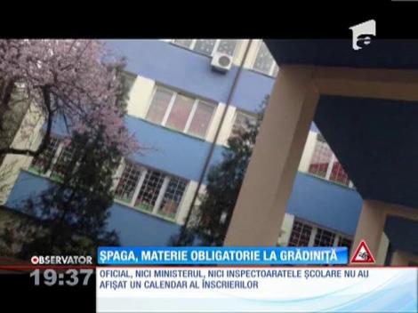 Şpagă, materie obligatorie la grădiniţă