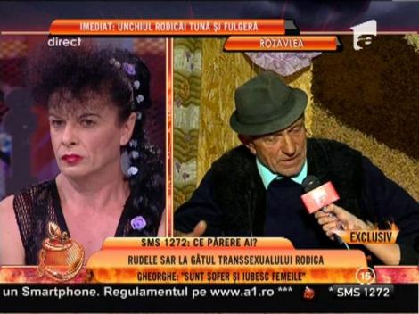 Rudele sar la gâtul transsexualului Rodica!