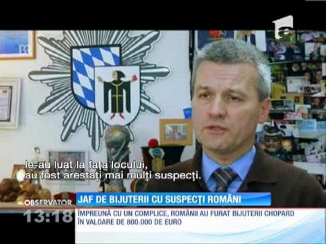 Jaf de bijuterii cu suspecţi români