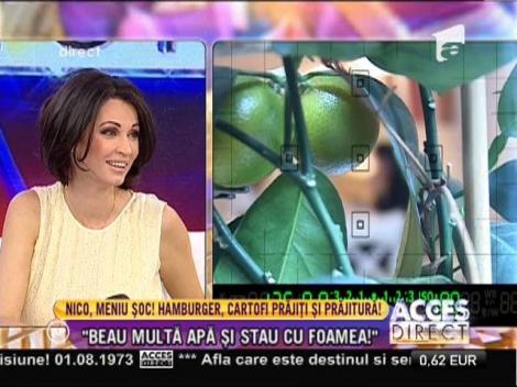 Nicoleta Luciu, meniu cu hamburger şi cartofi prăjiţi!