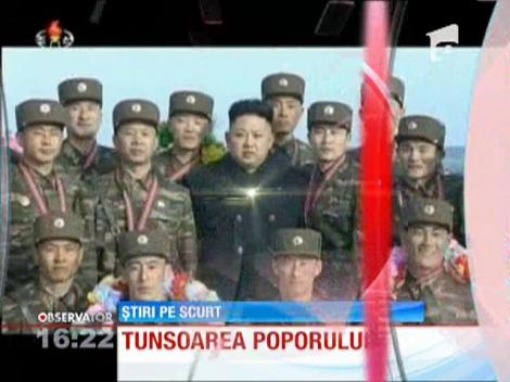 Bărbaţii din Coreea de Nord au obligaţia să se tundă precum liderul Kim Jong-Un