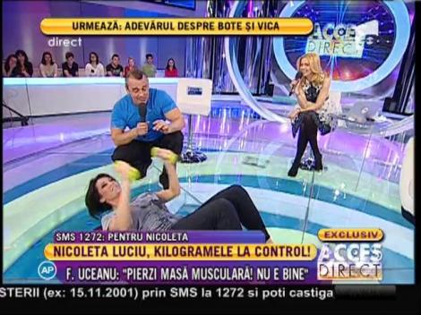 Instructorul Florin Unceanu a pus-o la "treabă" pe Nicoleta Luciu!