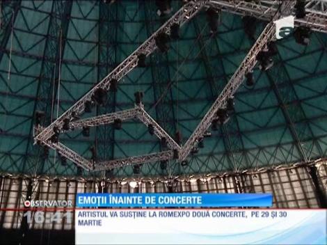 Horia Brenciu, emoţii mari înainte de concerte