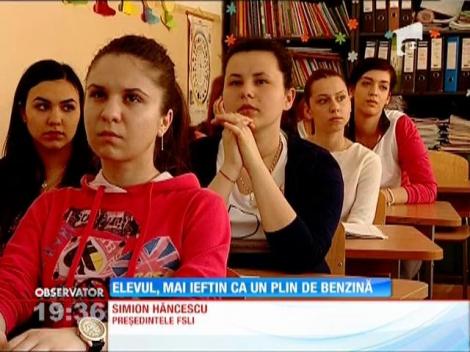 Un elev, mai ieftin ca un plin de benzină