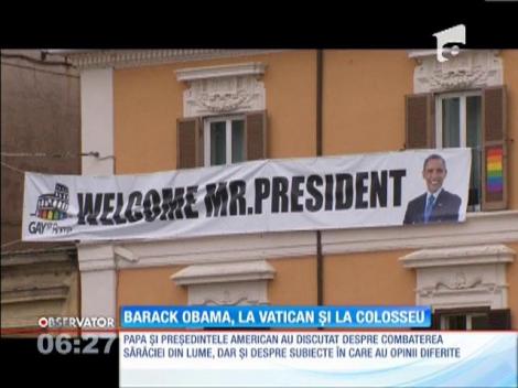 Barack Obama, la Vatican şi la Colosseum
