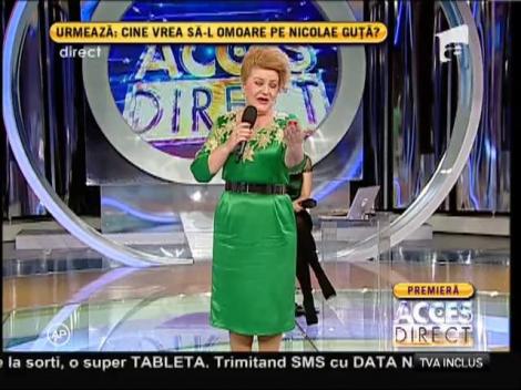 Maria Cârneci a interpretat o melodie în premieră la Acces Direct!