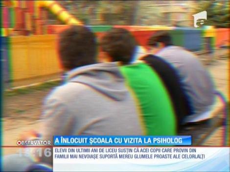 Dana, fata terorizată de colegi, a înlocuit școala cu vizita la psiholog