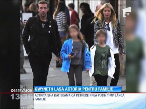 Gwyneth Paltrow renunţă la actorie