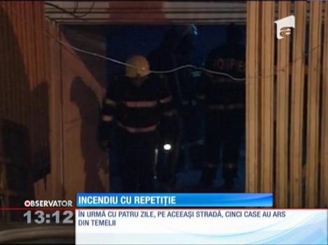 Incendiu cu repetiție într-o gospodărie din București