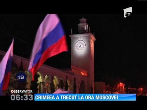 Crimeea a trecut la ora Moscovei