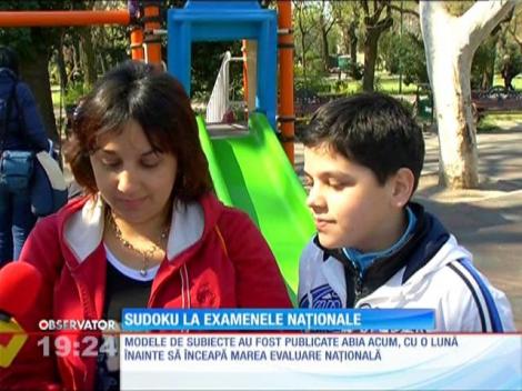 Sudoku la examenele naționale