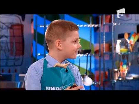Andrei Teodorov a adus saramura tradițională de la Tulcea, în platoul Junior Chef