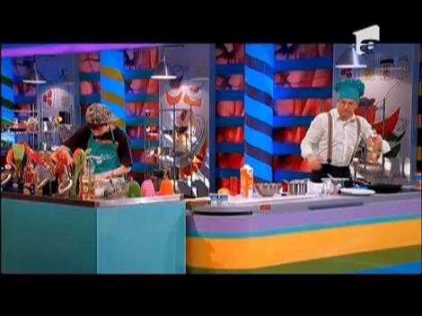 Horia și Prințesa Polonic nu vor mai râde de el! Vizante e expert la făcut clătite!