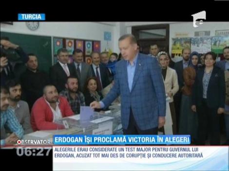 Partidul islamist condus de premierul Erdogan își proclamă victoria la alegerile din Turcia
