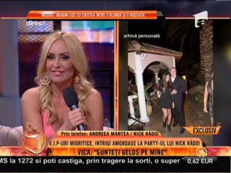 Vica Blochina: ”Nick Rădoi m-a ținut cu japca de mână pentru o poză”