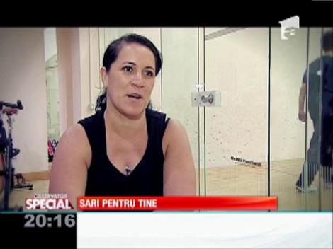 Special! Campania "Sari pentru tine!" a ajuns pe terenul de squash