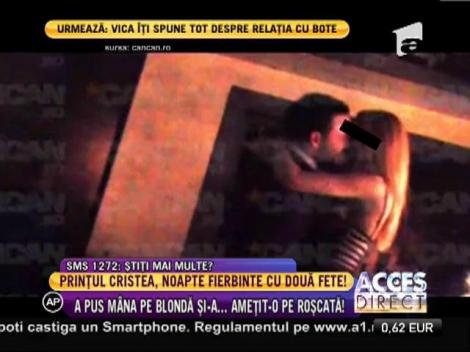 Adrian Cristea, noapte fierbinte cu două fete