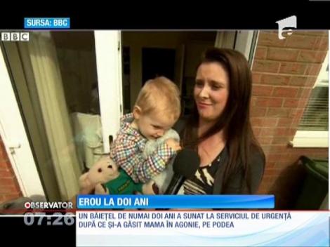 Un băieţel în vârstă de doi ani, din Marea Britanie, și-a salvat mama de la moarte