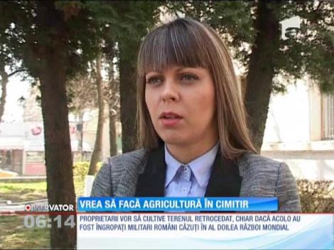 Un ieşean s-a apucat de agricultură într-un cimitir