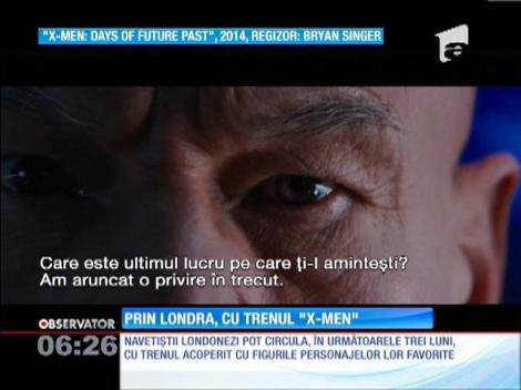 Navetiştii londonezi circulă cu trenul X-MEN